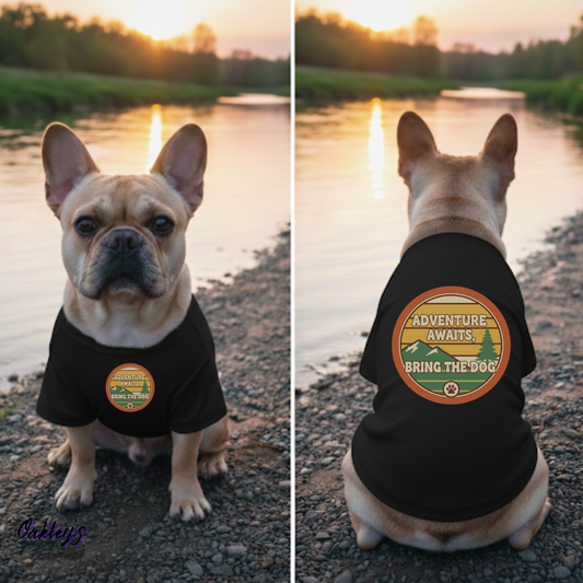 Adventure awaits bring the dog t-shirt