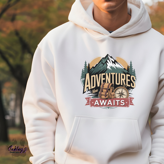Adventures await | hoodie