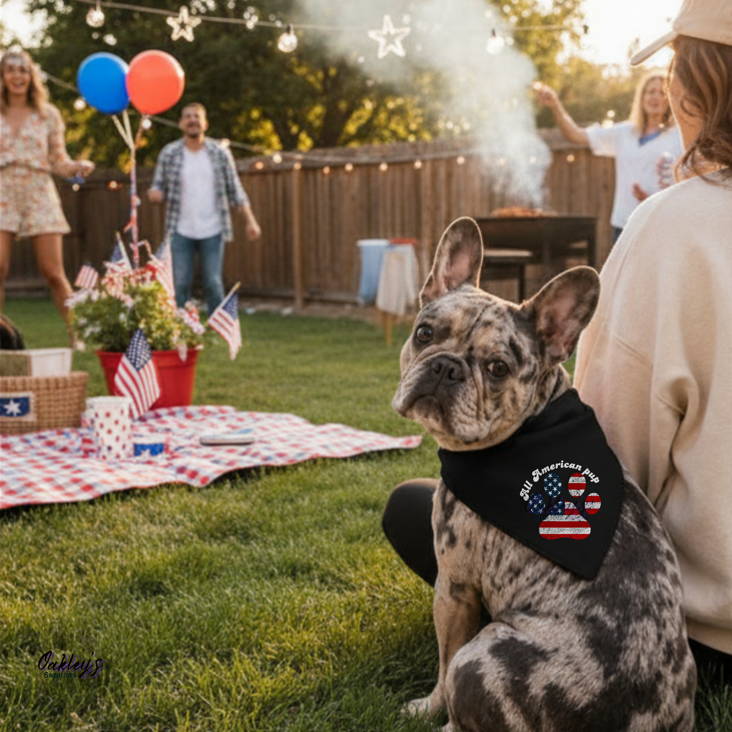 All American pup bandana | 4th of July