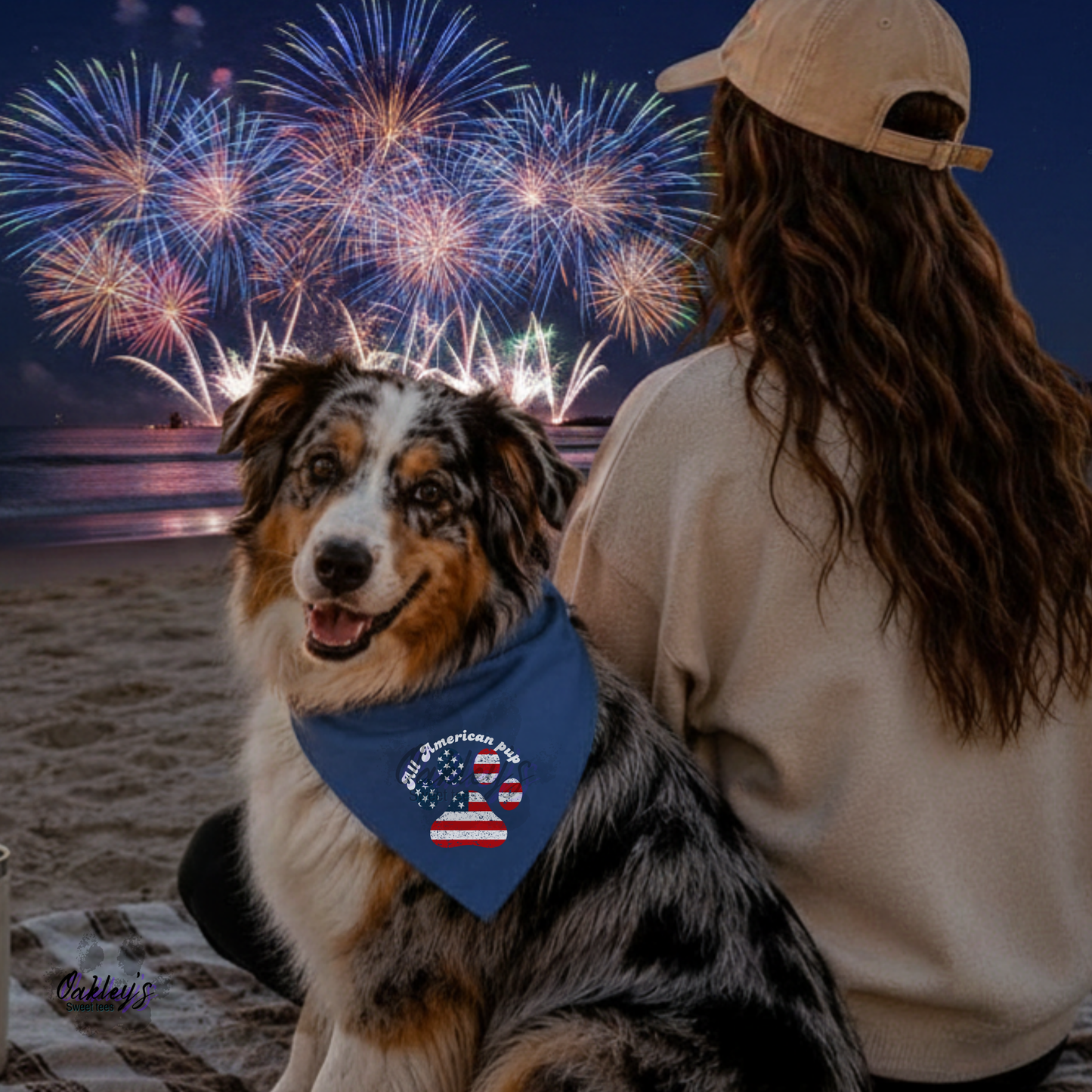 All American pup bandana | 4th of July