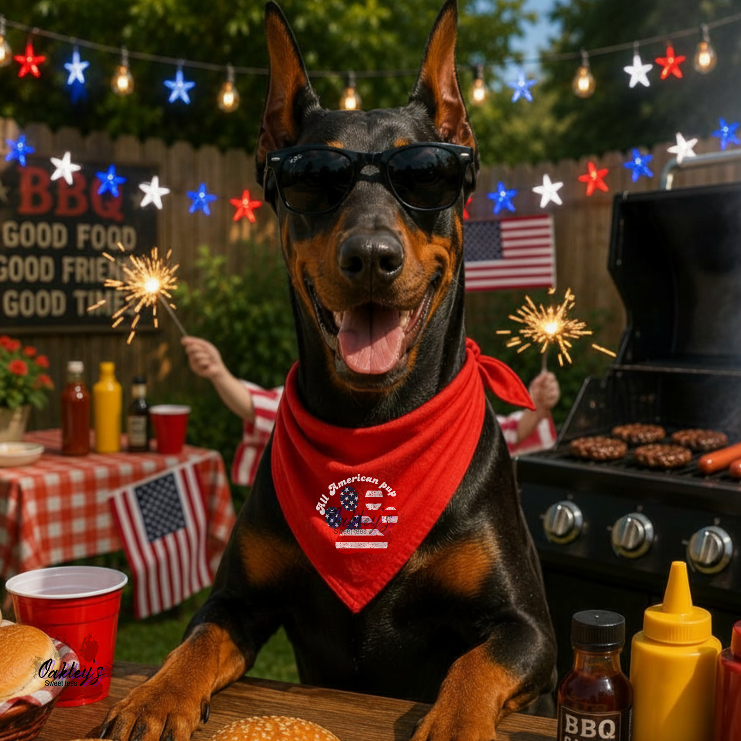 All American pup bandana | 4th of July