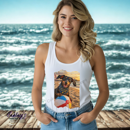 Beach Ball Doxie | Tank top