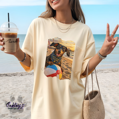 Beach Ball Doxie | Tee