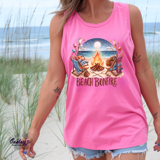 Beach bonfire | Tank top