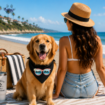Beach bum bandana (sunglasses) | Summer pup collection