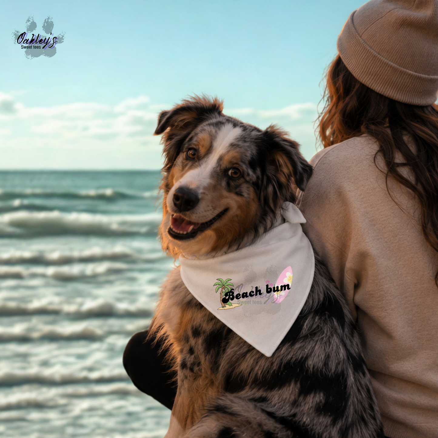 Beach bum bandana (surfboard) | Summer pup collection