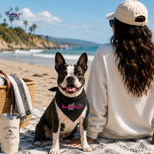 Beach bum bandana (bag) | Summer pup collection