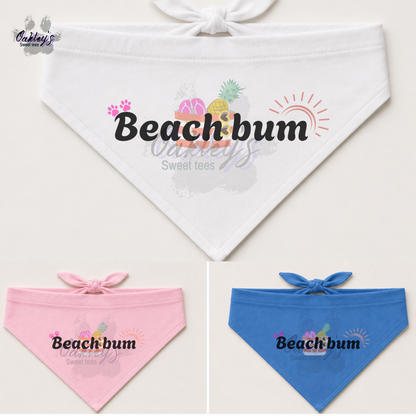 Beach bum bandana (bag) | Summer pup collection