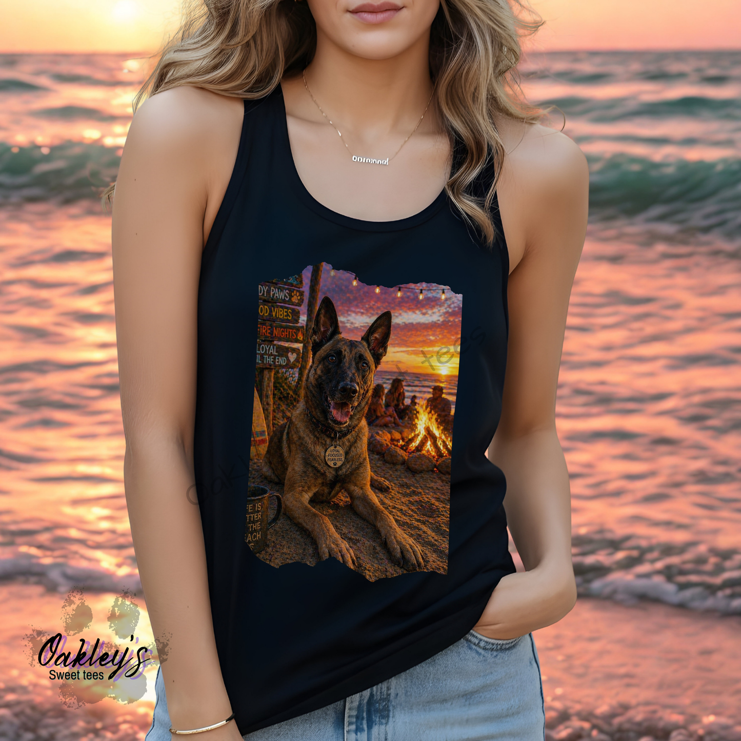 Beach party Belgian Malinois | Tank top