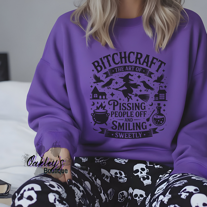 Bitchcraft (black design) crew neck