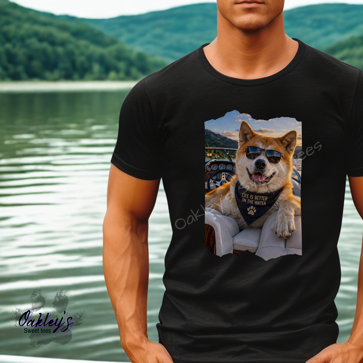 Boatin' Akita  | Tee