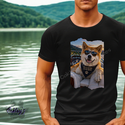 Boatin' Akita  | Tee