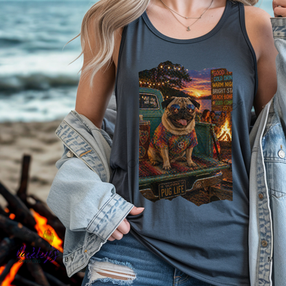 Bonfire party Pug | Tank top