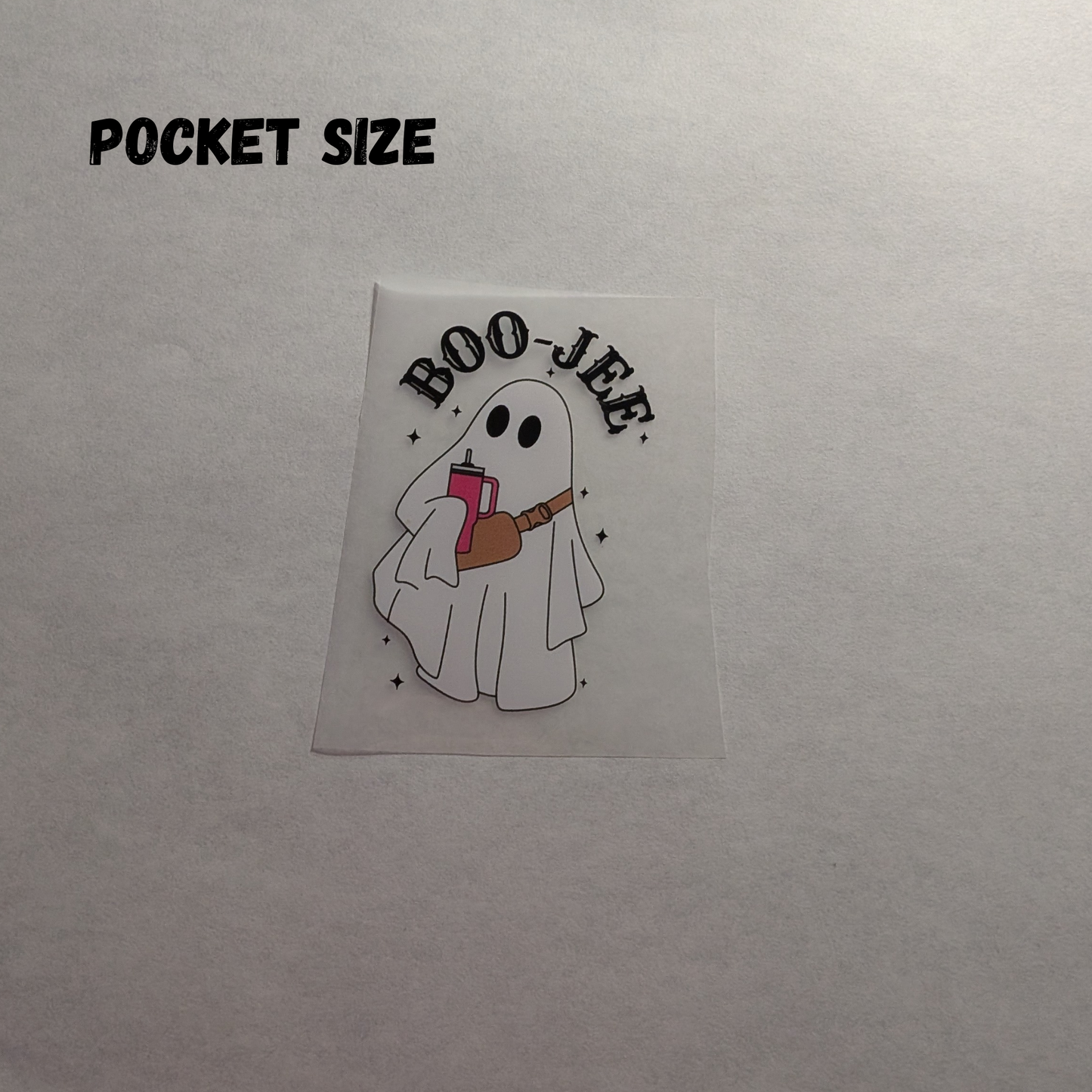 Boo - jee - ready made print - Tshirt Pocket size design