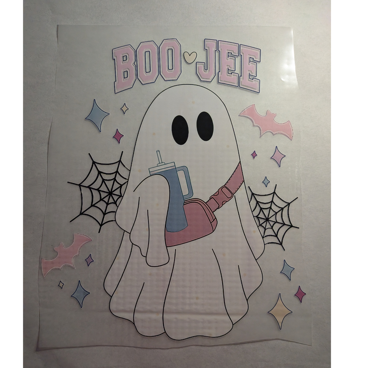 Boo - jee in pink - ready made print - Tshirt