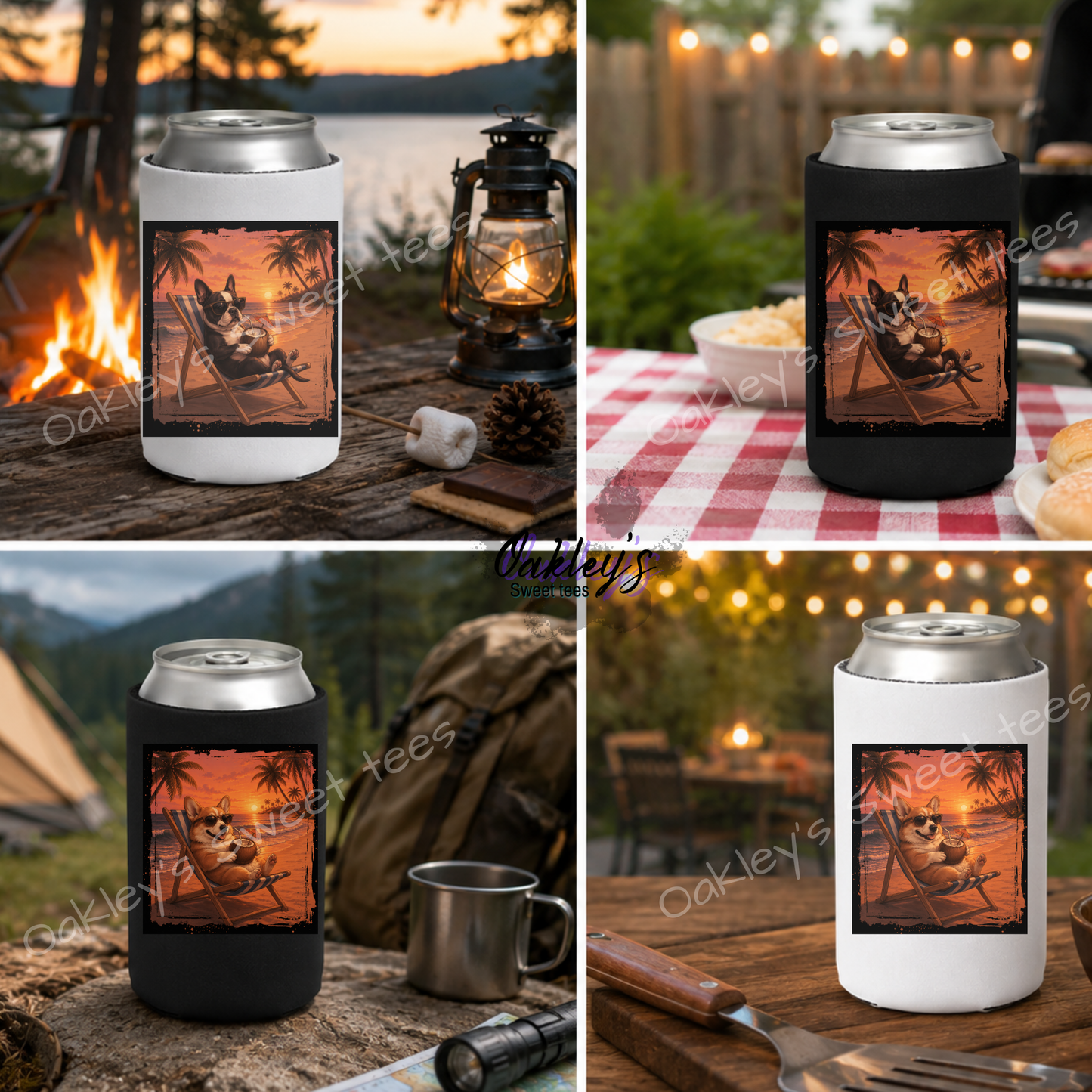 Summer Sunset Doggos | Can sleeve