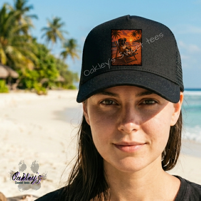 Summer Sunset doggos | Trucker hat