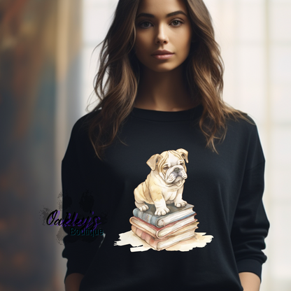 Bulldog reader | Crew neck