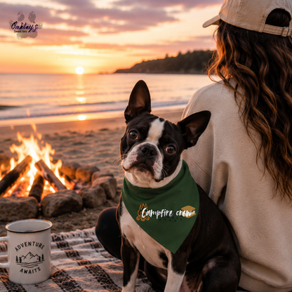 Campfire crew (smores) bandana | Summer pup collection