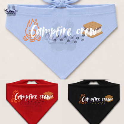 Campfire crew (smores) bandana | Summer pup collection