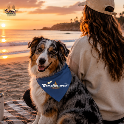 Campfire crew (marshmellow) bandana | Summer pup collection