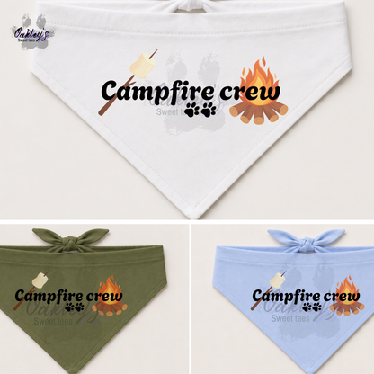 Campfire crew (roasting) bandana | Summer pup collection