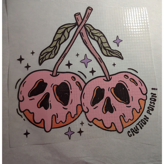 Caution poison : Ready made print T-shirt