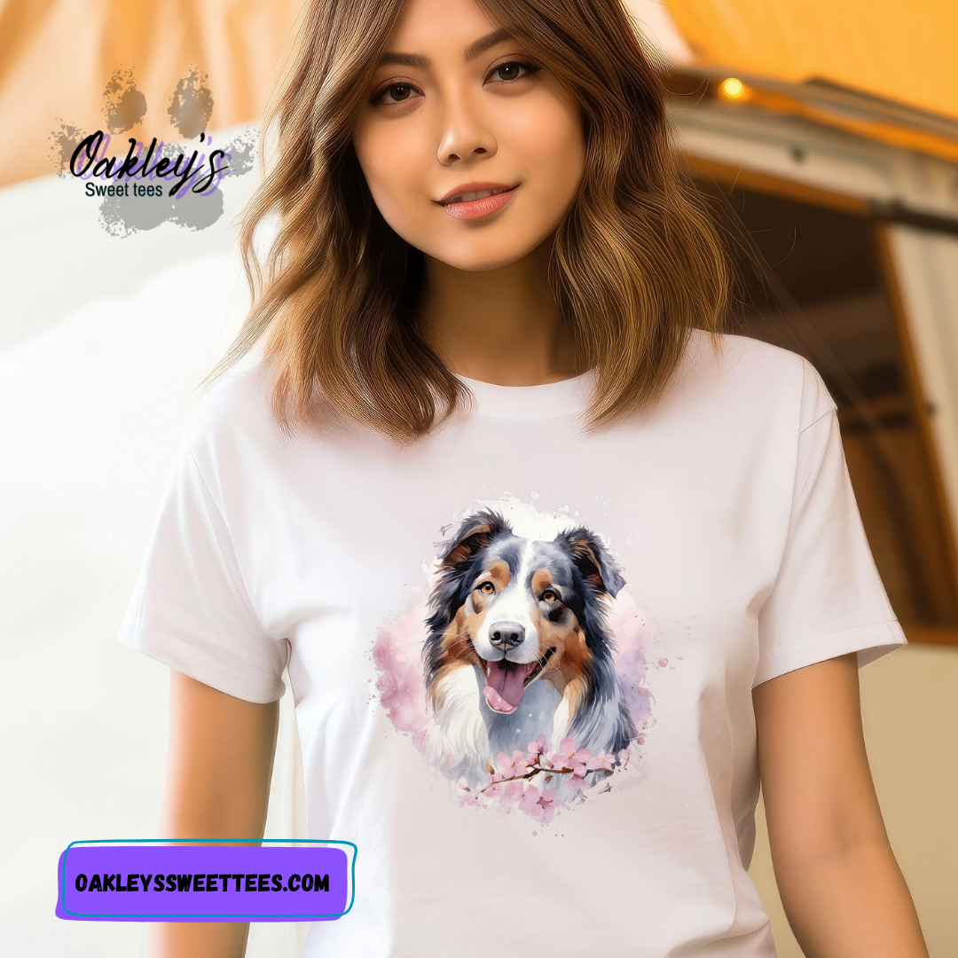 Cherry blossom Aussie | Tee
