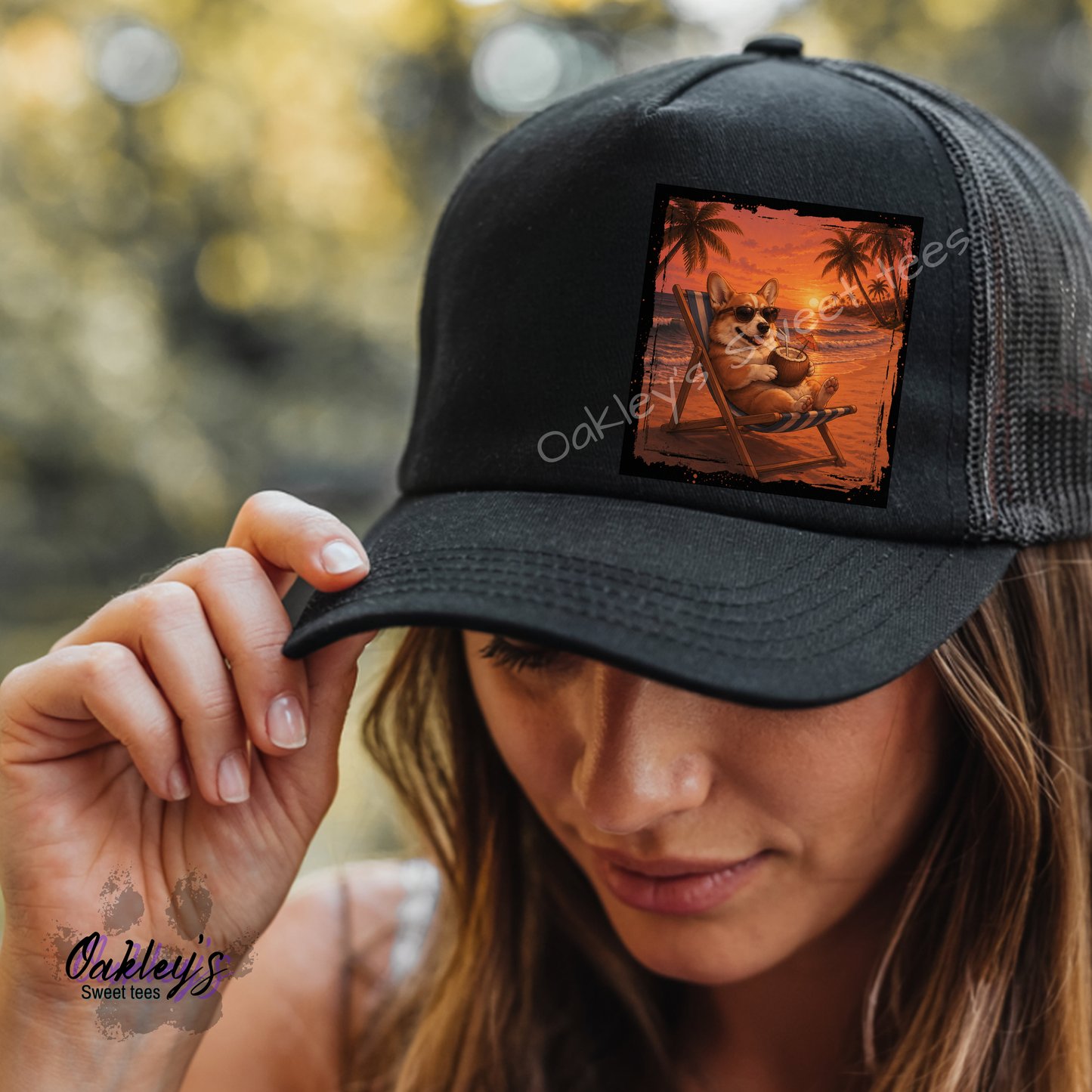 Summer Sunset doggos | Trucker hat