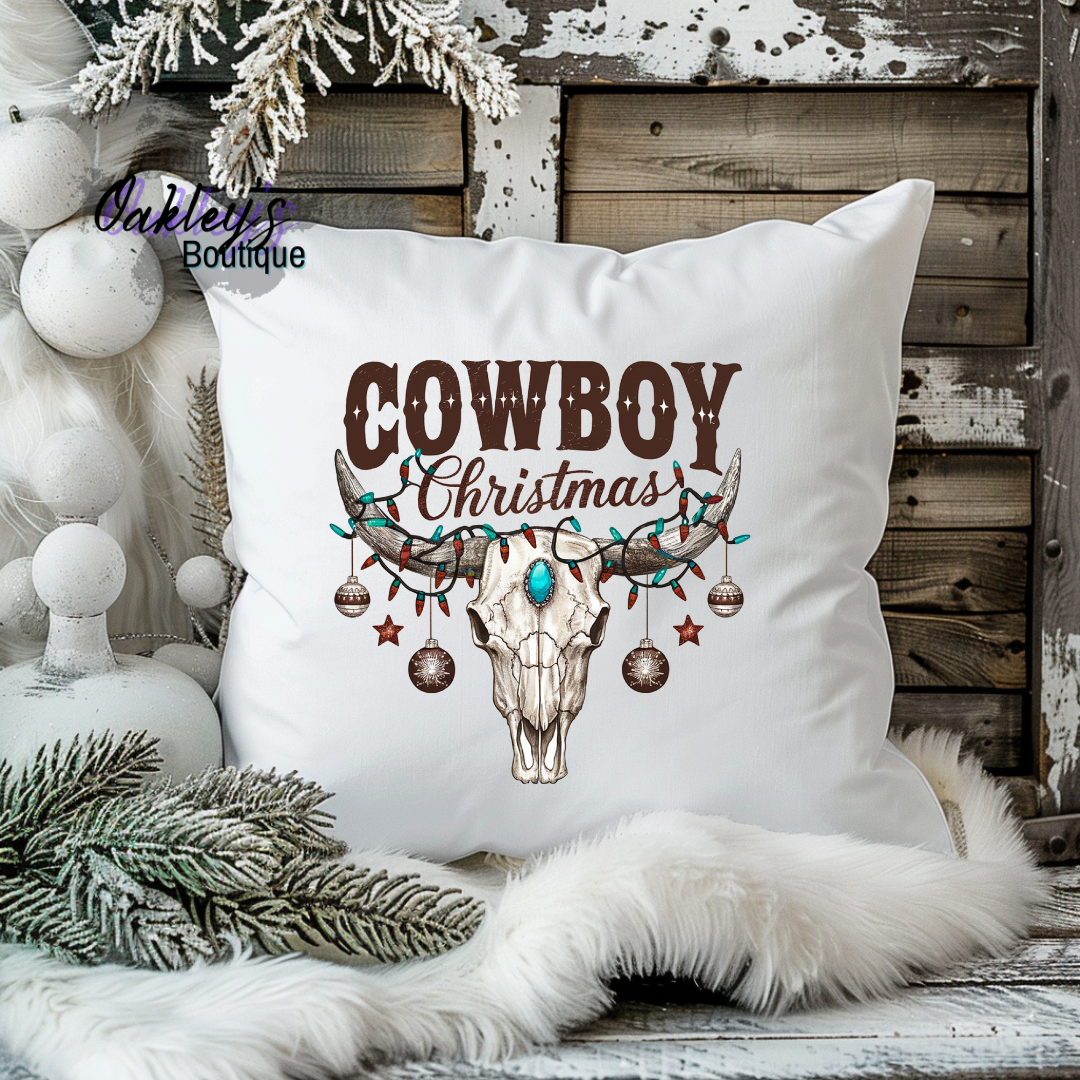 Holiday throw pillow cover (17.7x17.7)
