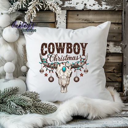Holiday throw pillow cover (17.7x17.7)