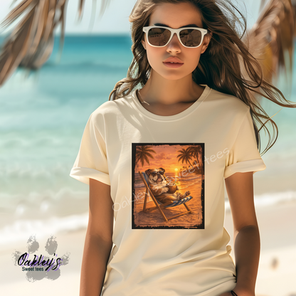 English Bulldog - Sunset doggos  | Tee