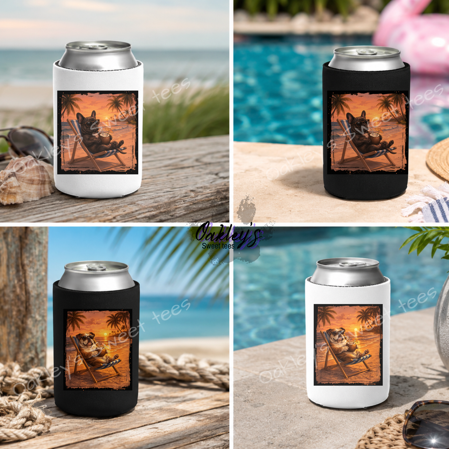 Summer Sunset Doggos | Can sleeve