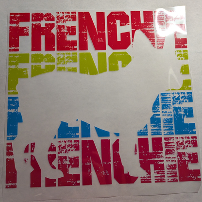 Frenchie cutout : Ready made print T-shirt