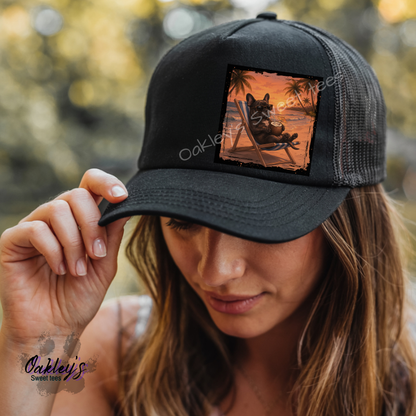 Summer Sunset doggos | Trucker hat