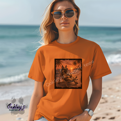 German Shepherd - Sunset doggos  | Tee