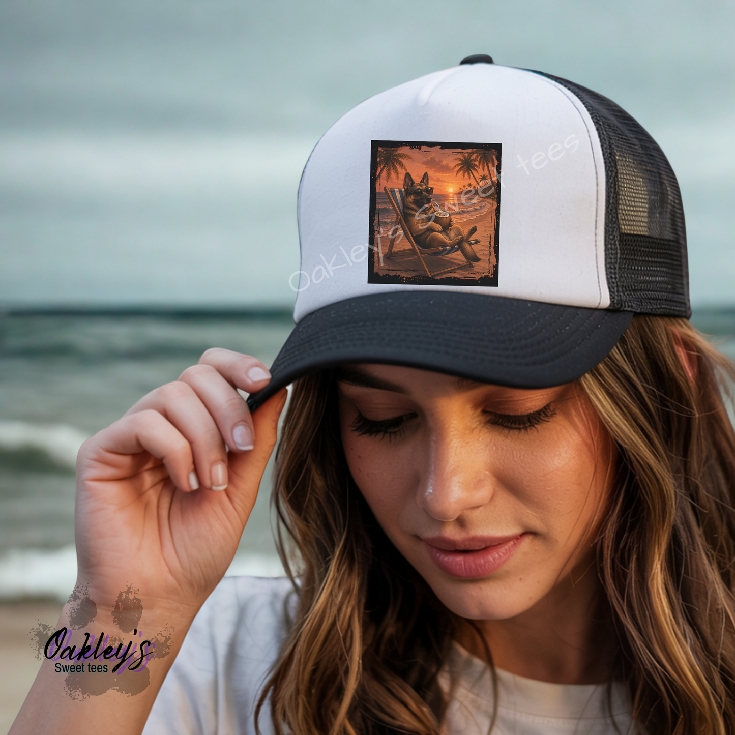 Summer Sunset doggos | Trucker hat