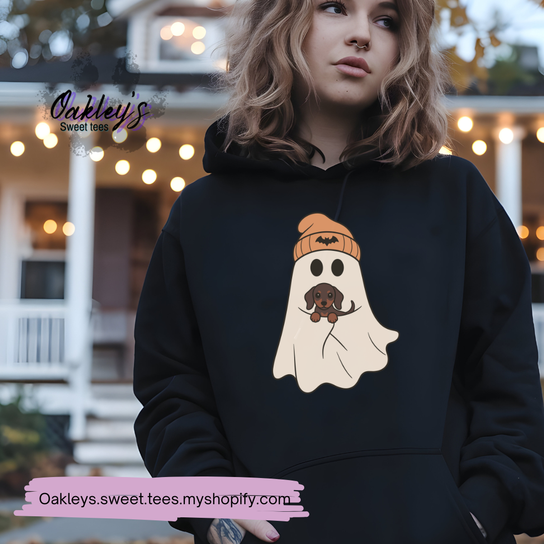 Ghost and doxie | hoodie