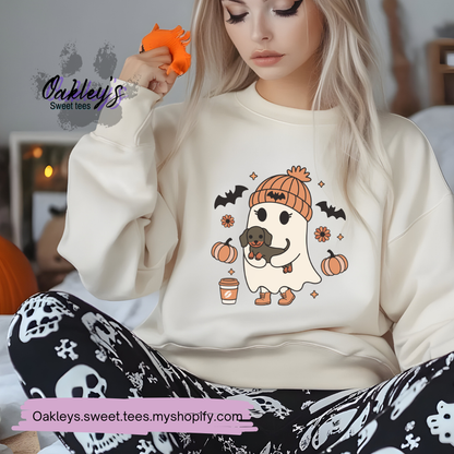 Ghostly Dachshunds | Crew neck