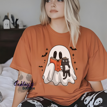 Ghostly readert-shirt
