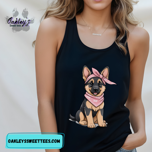 Girly German Shepherd | Tank