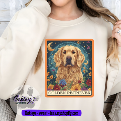 Golden Retriever tarot card | Crew neck