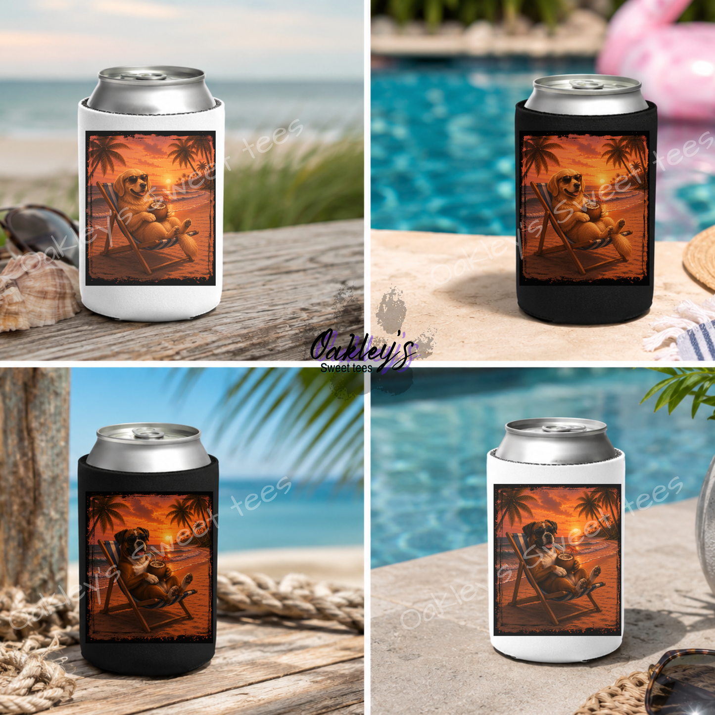 Summer Sunset Doggos | Can sleeve