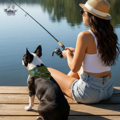 Gone fishin' bandana | Summer pup collection
