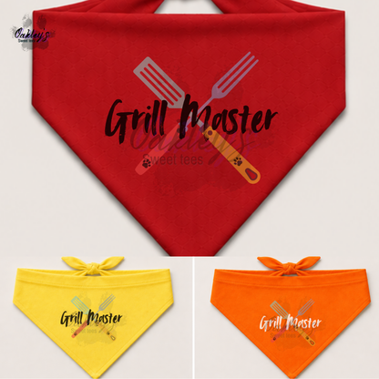 Grill Master bandana | Summer pup collection