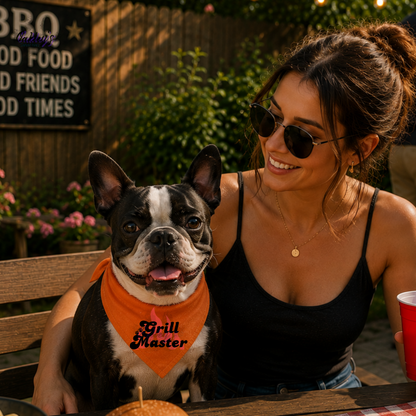 Grill Master (fire) bandana | Summer pup collection