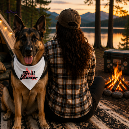 Grill Master (fire) bandana | Summer pup collection