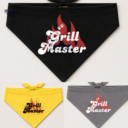 Grill Master (fire) bandana | Summer pup collection