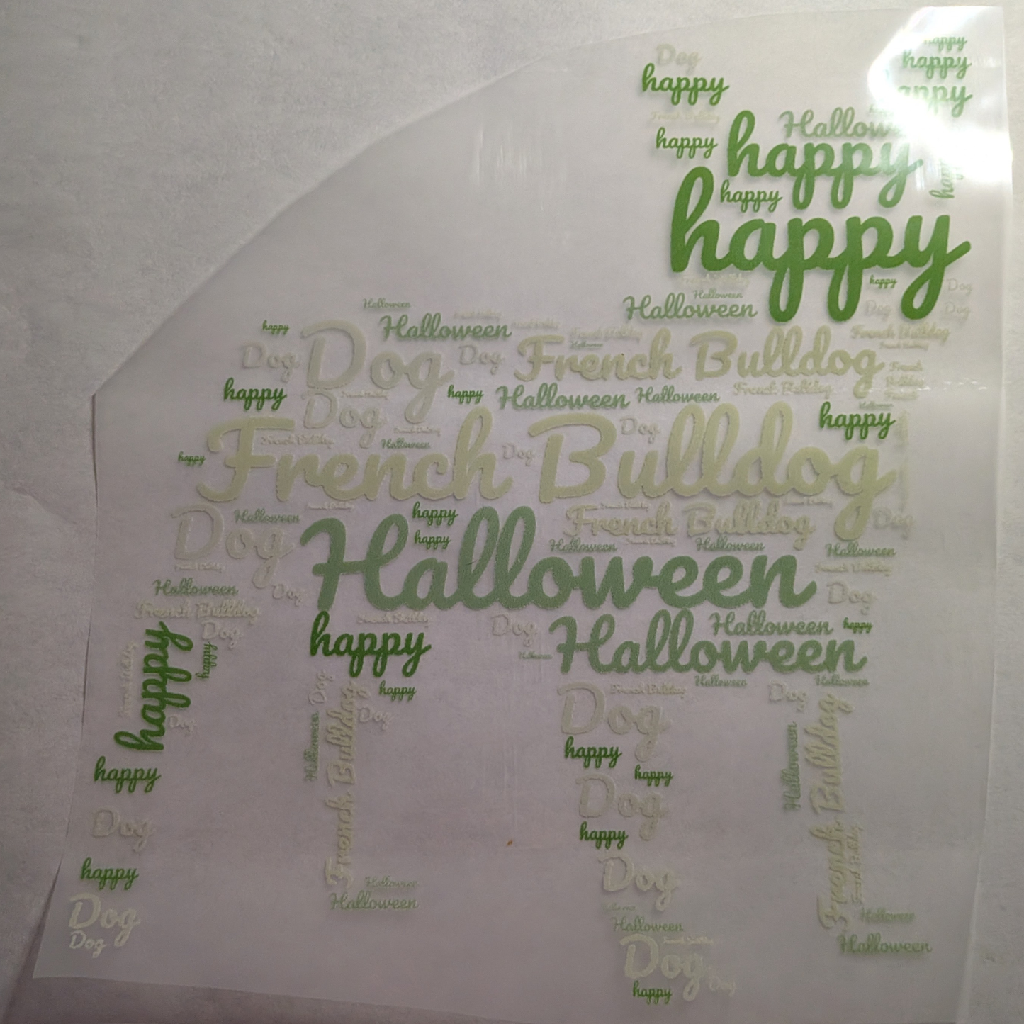 Halloween Frenchie : Ready made print T-shirt