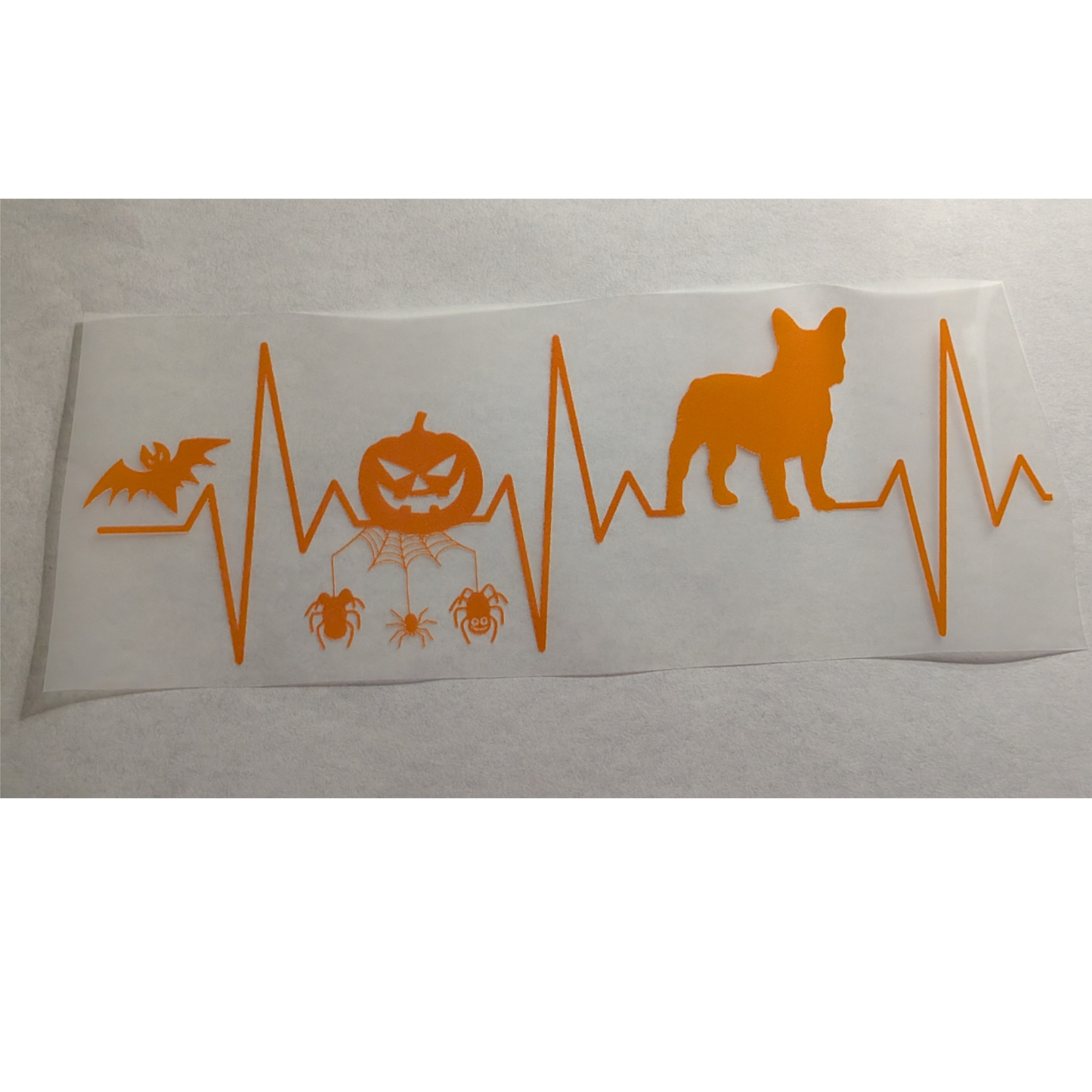 Halloween Frenchie heartbeat : Ready made print T-shirt